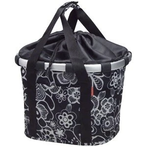 KLICKfix Bikebasket Fleur Black - Rixen & Kaul