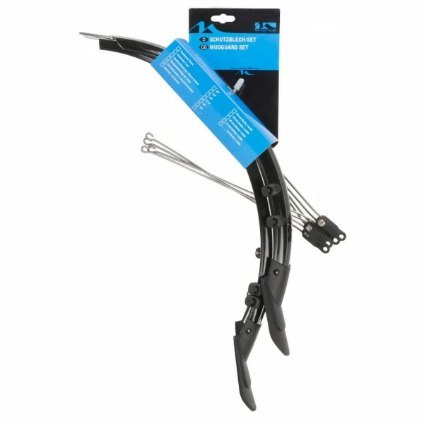 Divers Zweiradzubehör Schutzblech Kunststoff 24 Zoll Breite 56 Mm Incl. Streben Und Spoiler Schwarz – Bild 2